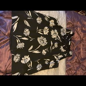 Maurices Black Floral Tank XL
